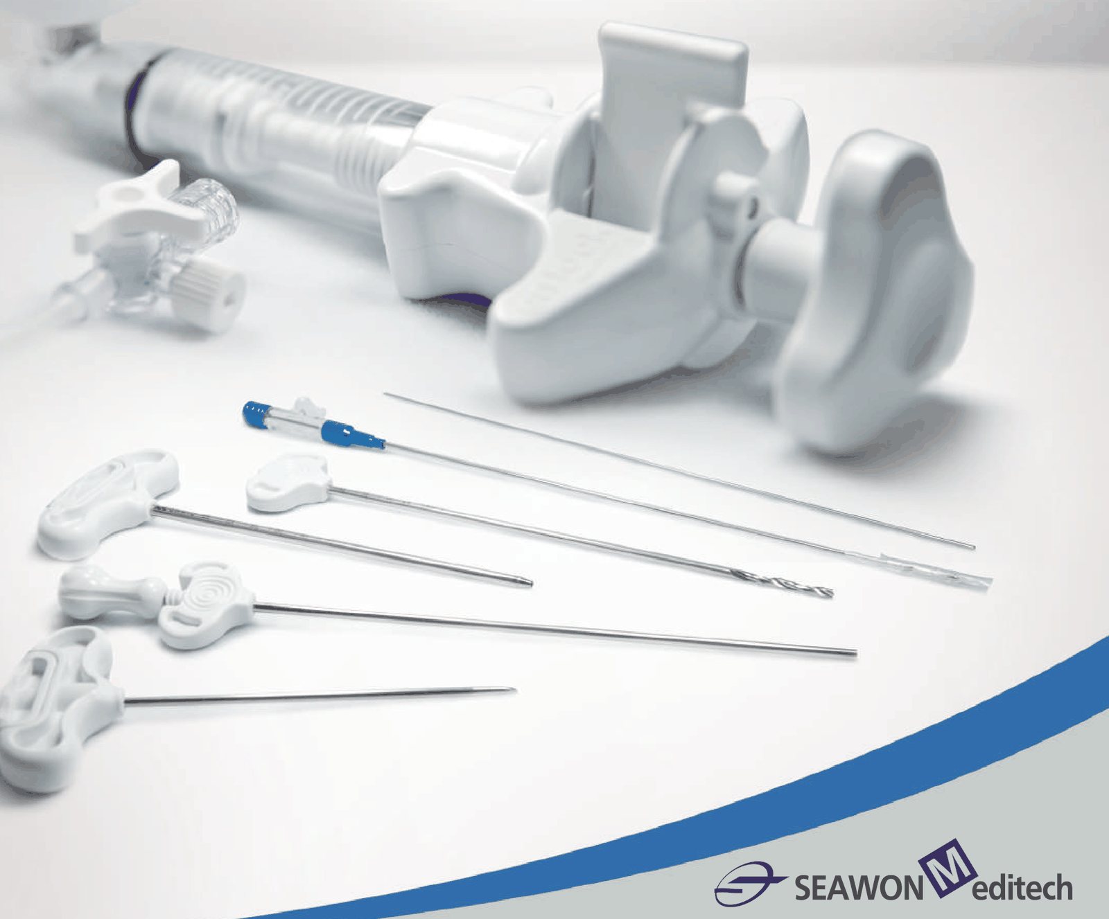 SPASY™ — sistemul complet de augmentare vertebrală: dispozitivul de umflare a balonului și setul de acces transpedicular (material Seawon Meditech)